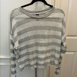 RVCA x Stacey Rozich Striped Gray and White Women's Top